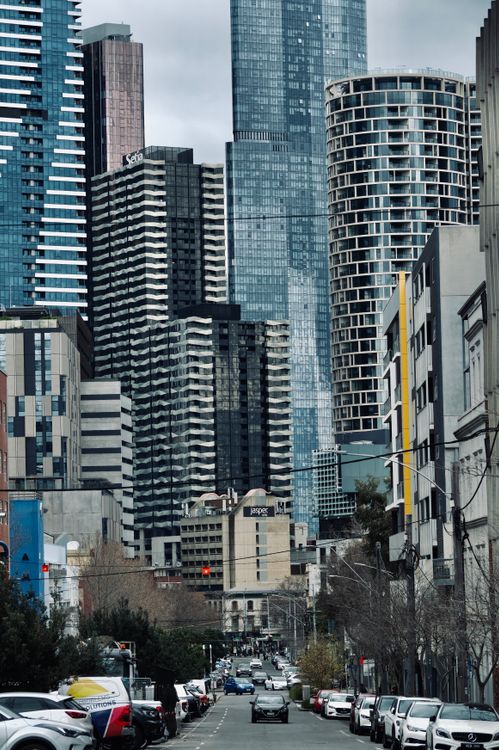 Melbourne dynamic CBD skyline with towering skyscrapers - finance ORM Melbourne