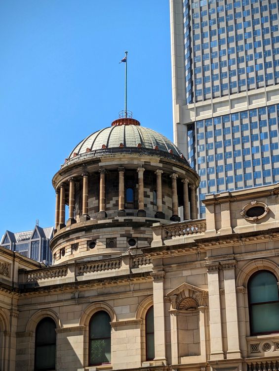 Supreme Court of Victoria dome on William Street Melbourne - law firm reputation management VIC