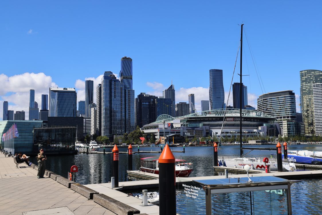 Melbourne Docklands skyline and marina - real estate ORM Melbourne