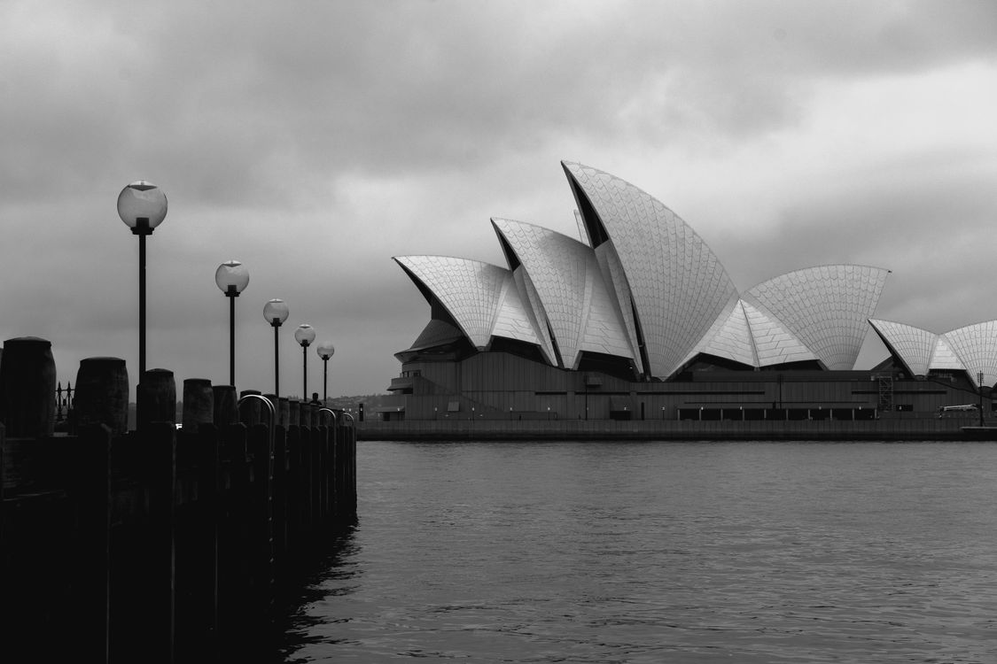 Sydney Opera House architecture black and white - education ORM UNSW USyd