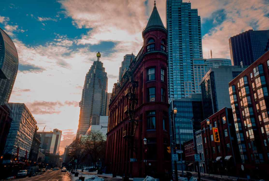 Toronto Bay Street Flatiron Building finance district - ORM for banks and investment managers
